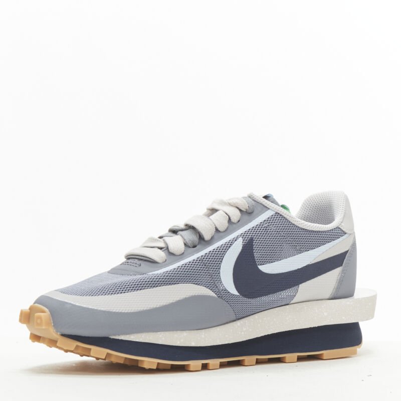 NIKE SACAI CLOT LD Waffle DH3114 001 grey navy sneaker US5 EU37.5