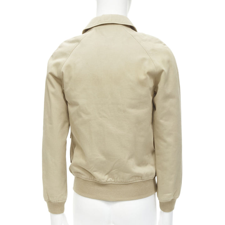 APC beige classic raglan sleeves flap pocket bomber jacket XS