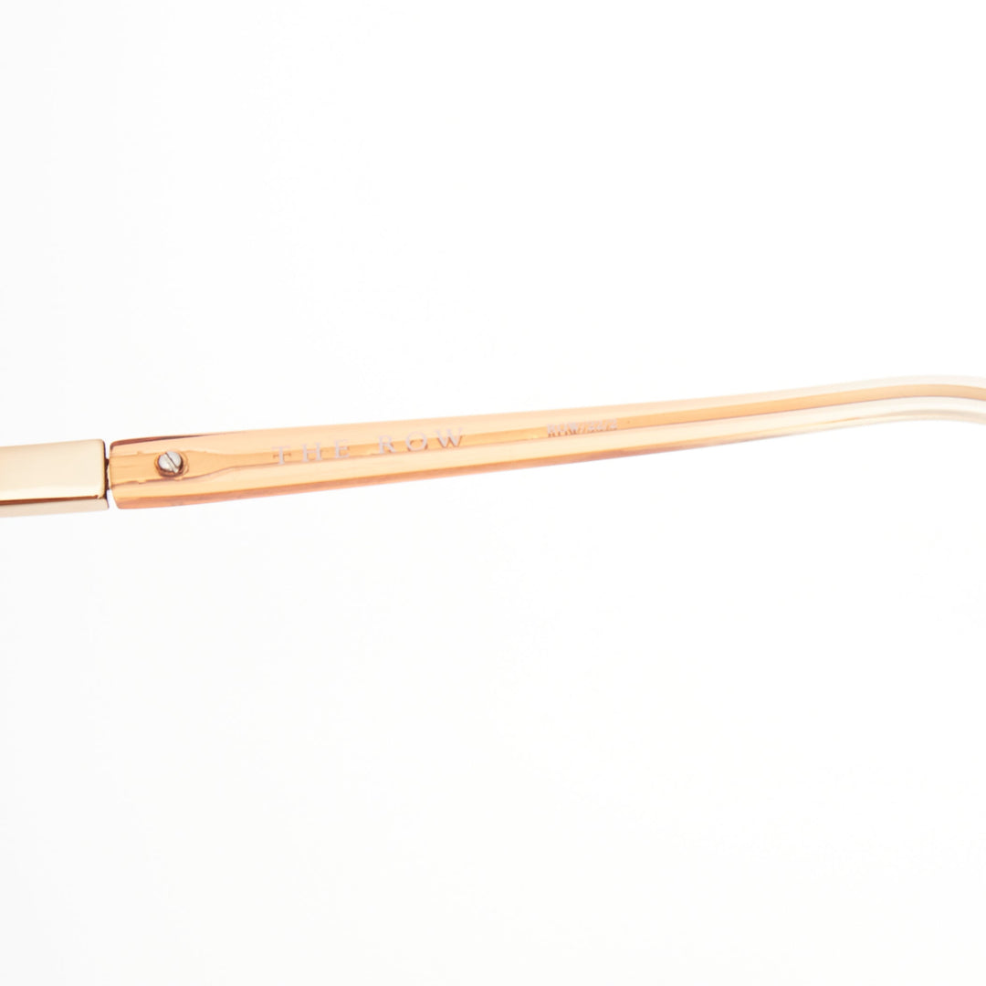 THE ROW Linda Farrow brown ombre acetate pink lens oversized sunglasses