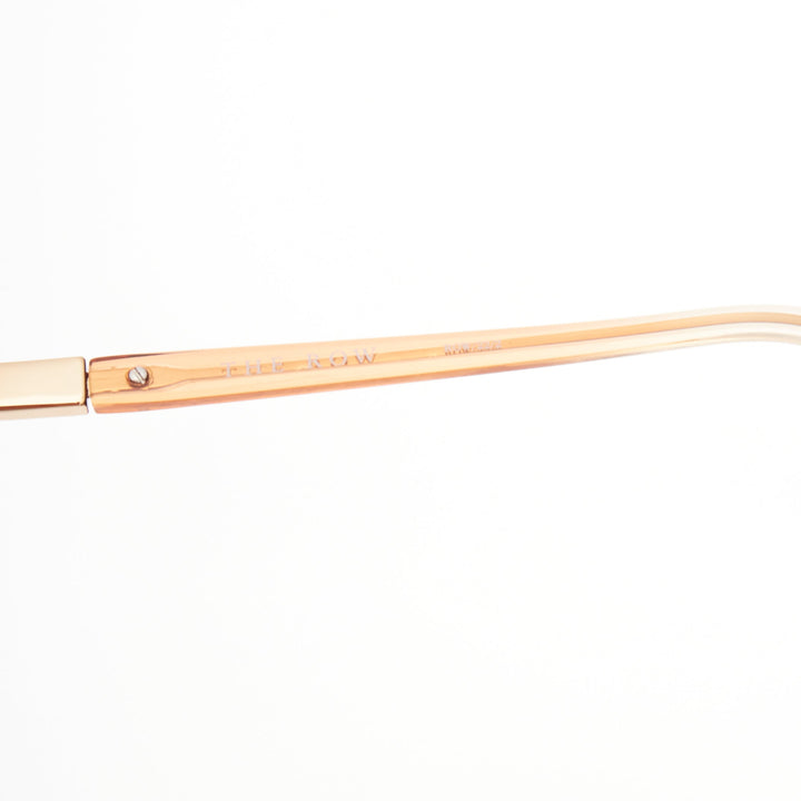 THE ROW Linda Farrow brown ombre acetate pink lens oversized sunglasses