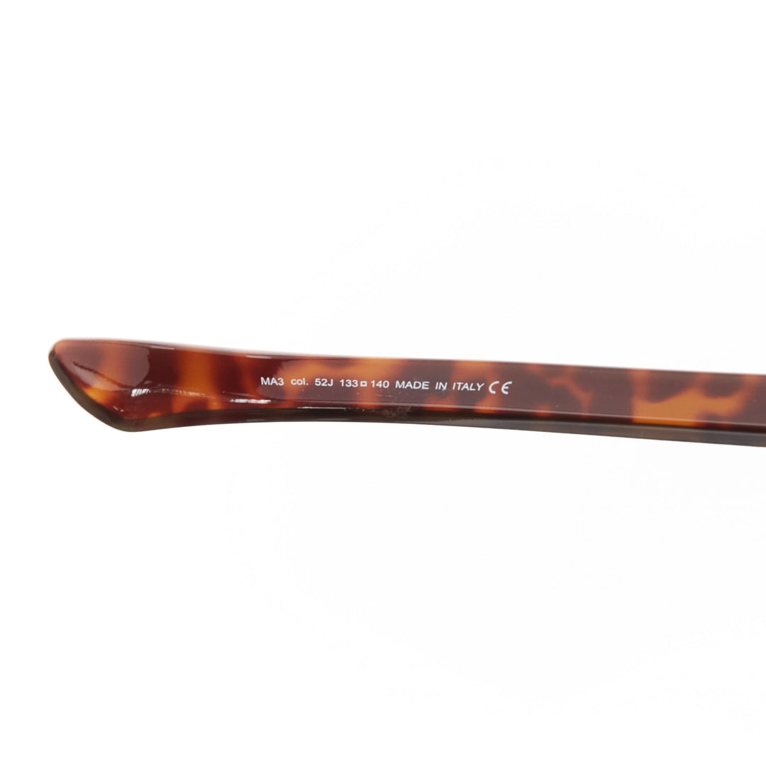 rare MAISON MARTIN MARGIELA Incognito brown tortoise shield visor sunglasses