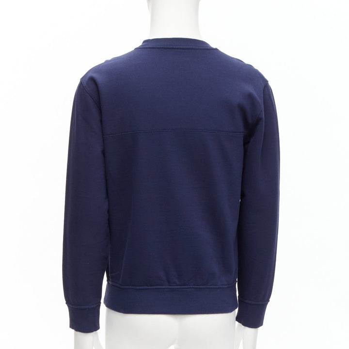 LOUIS VUITTON Chapman Brothers navy cotton LV logo horse embroidery sweater M