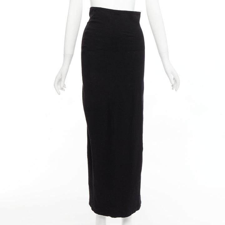 COMME DES GARCONS 1997 Lumps Bumps black padded irregular top gathered skirt M
