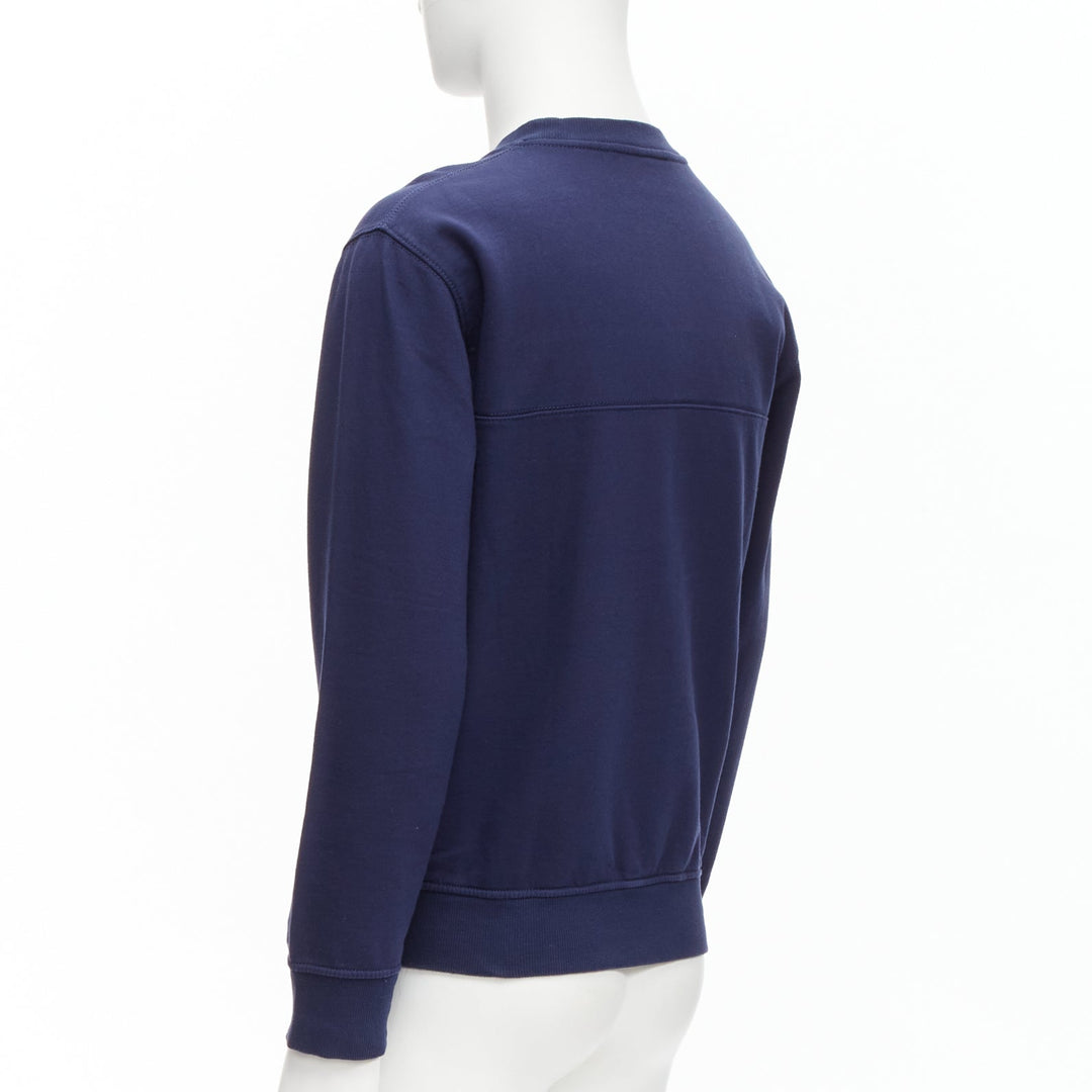 LOUIS VUITTON Chapman Brothers navy cotton LV logo horse embroidery sweater M