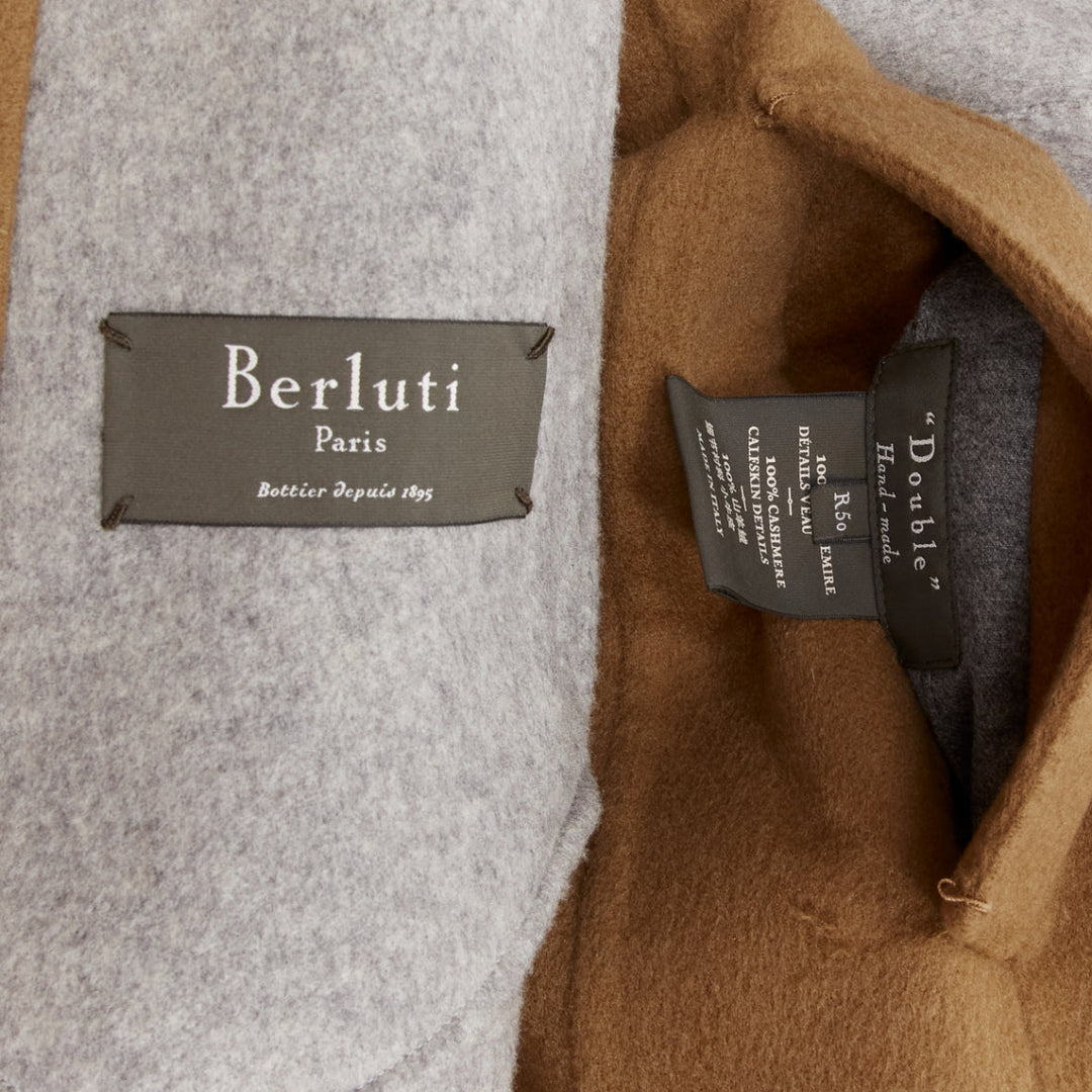 BERLUTI 100% cashmere double faced double breasted jacket IT50 L