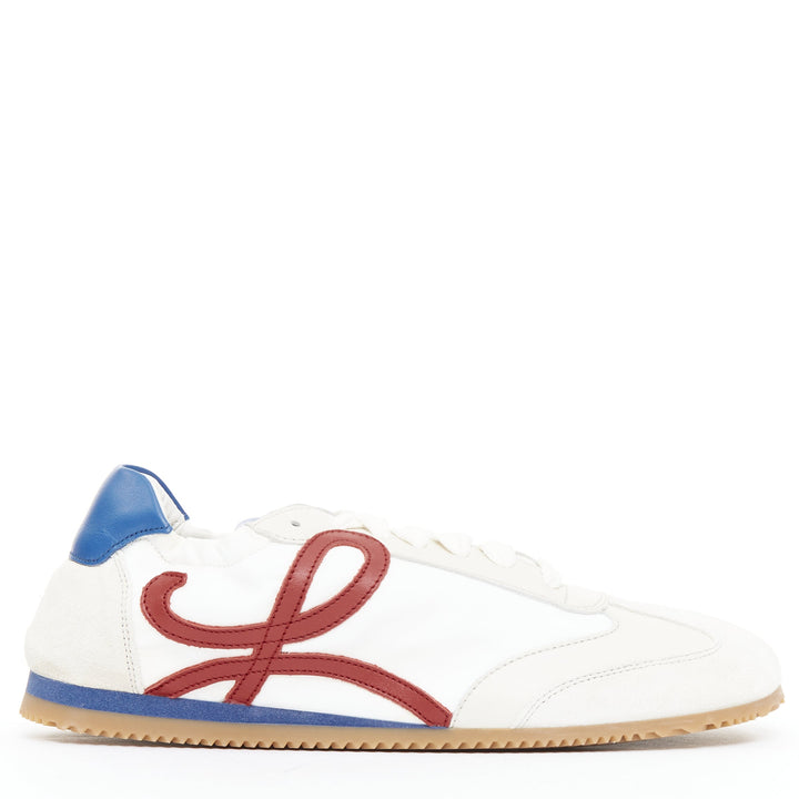 LOEWE Ballet Runner 2.0 red blue leather gumsole tennis flat sneakers EU38