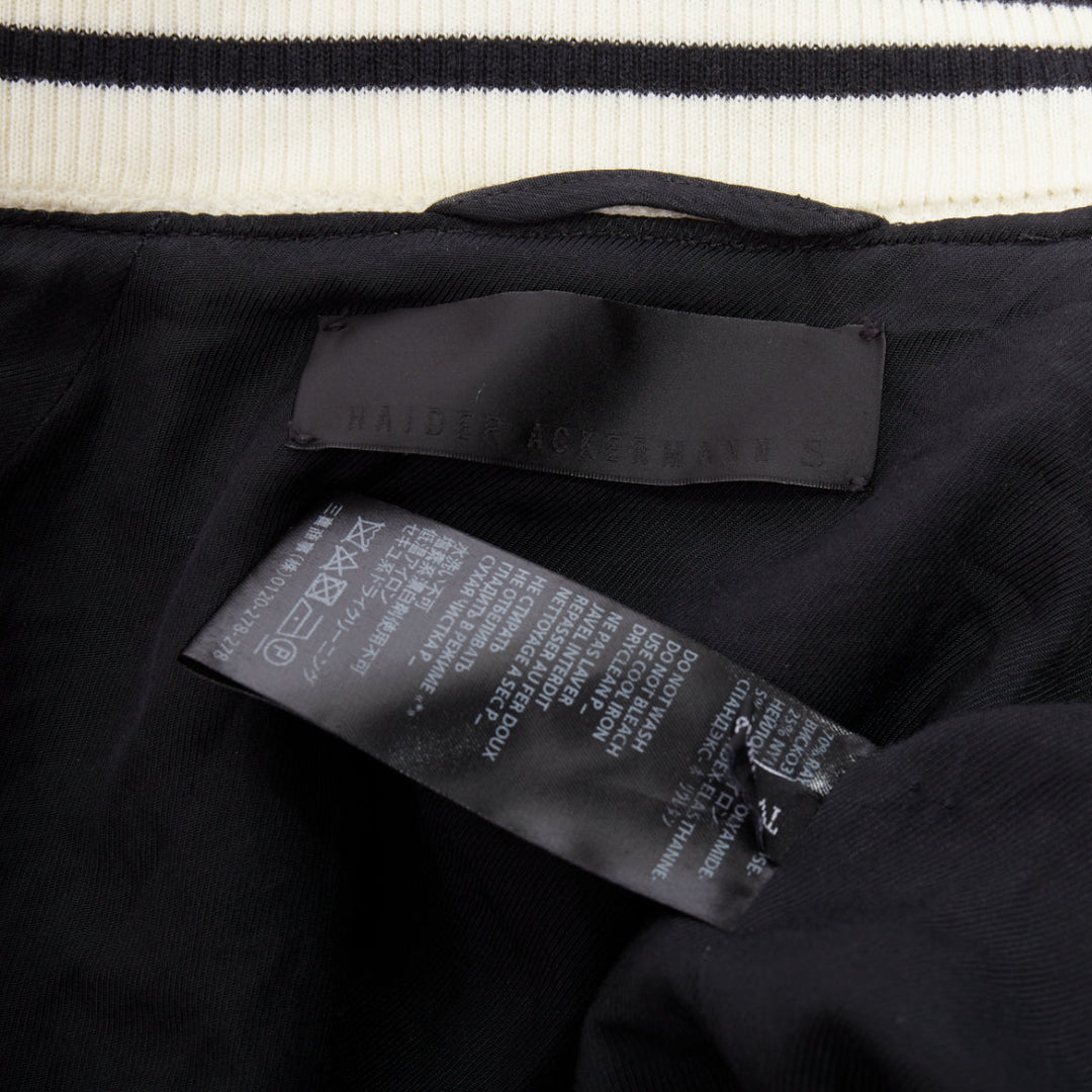 rare HAIDER ACKERMANN 2015 RUnway gold crushed velvet Teddy bomber jacket S