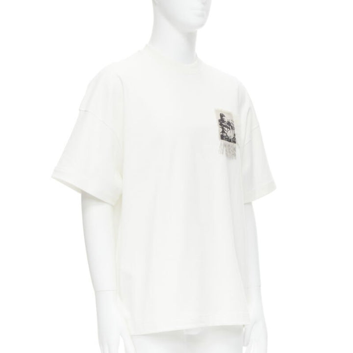 JIL SANDER 2021 Florence Henri photo patchwork oversized boxy t-shirt XS