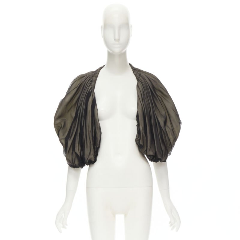 COMME DES GARCONS 1993 Vintage black voluminous shrug Cindy Sherman
