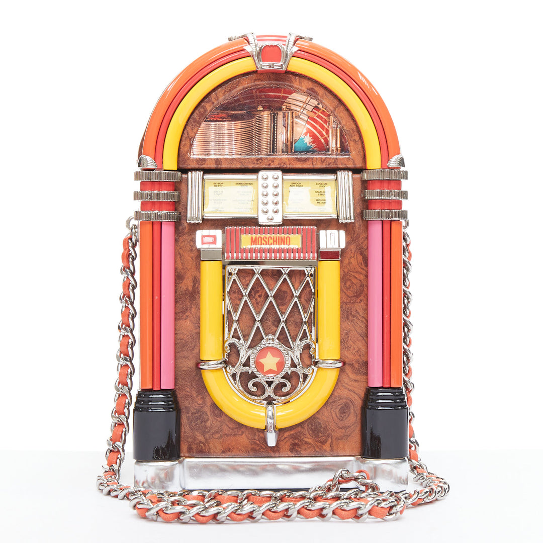 rare MOSCHINO 2022 Runway Jeremy Scott Diner Jukebox crossbody bag
