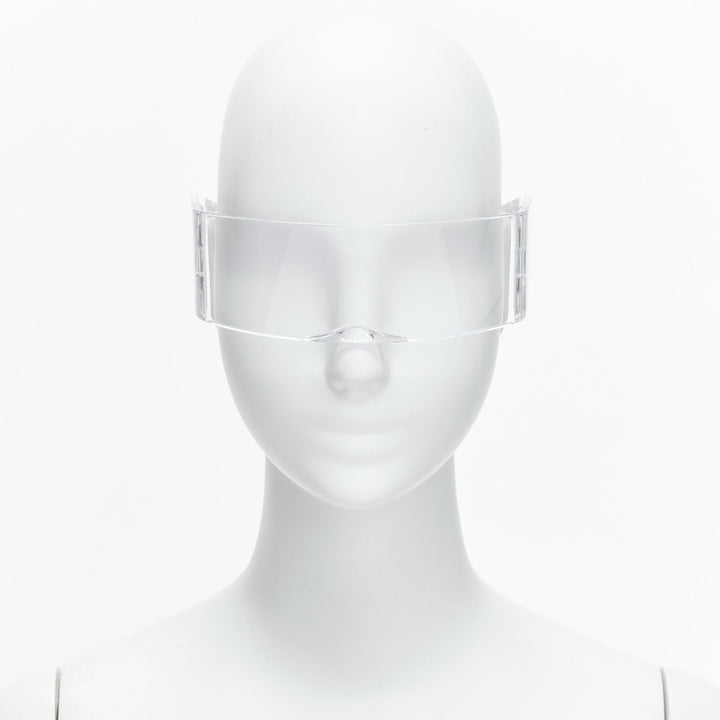 rare MAISON MARTIN MARGIELA 2008 Runway MA1 Incognito clear shield sunglasses