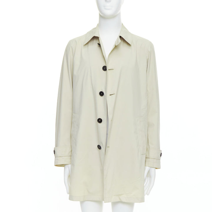 ALLEGRI City Nylon beige packable superlight black buttons coat IT48 M