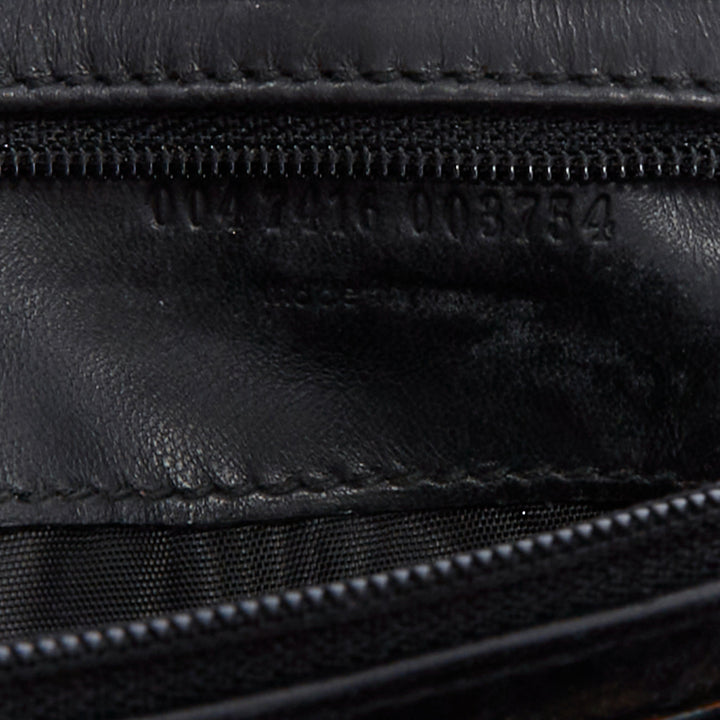 YVES SAINT LAURENT purple metallic scaled leather wraparound clutch bag