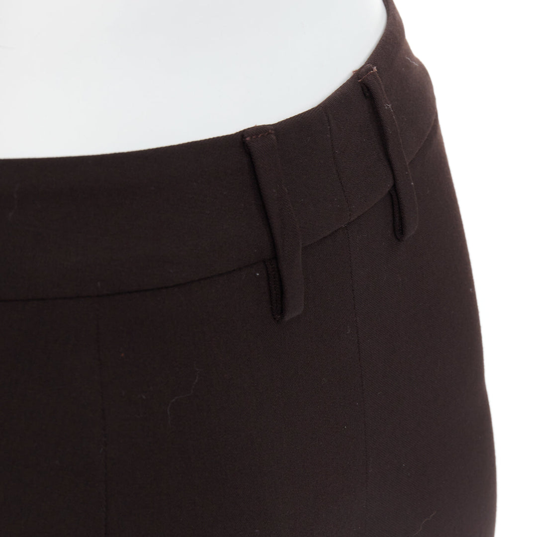 DOLCE GABBANA Vintage dark brown cropped pants IT36 XXS