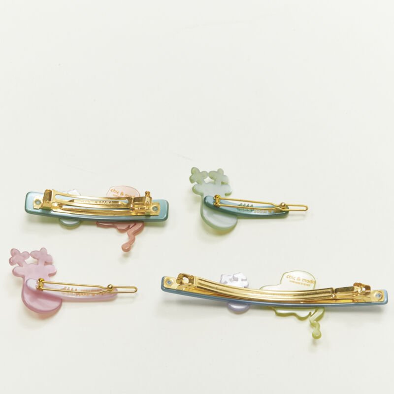 CHIC & MODE Alexandre Zouari LOT OF 4 Santa reindeer crystal acrylic hair band
