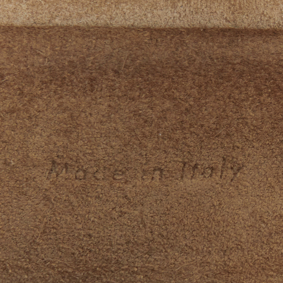 CELINE Mini Belt beige calfskin leather loop through crossbody handle bag