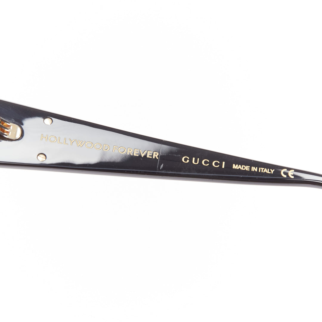 GUCCI GG0974S silver crystal frame pink lens rectangular sunnies