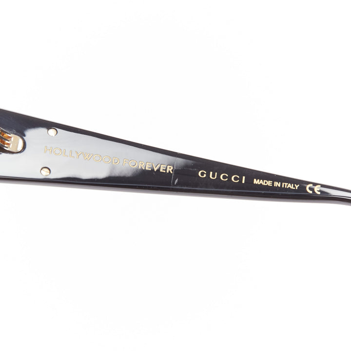 GUCCI GG0974S silver crystal frame pink lens rectangular sunnies