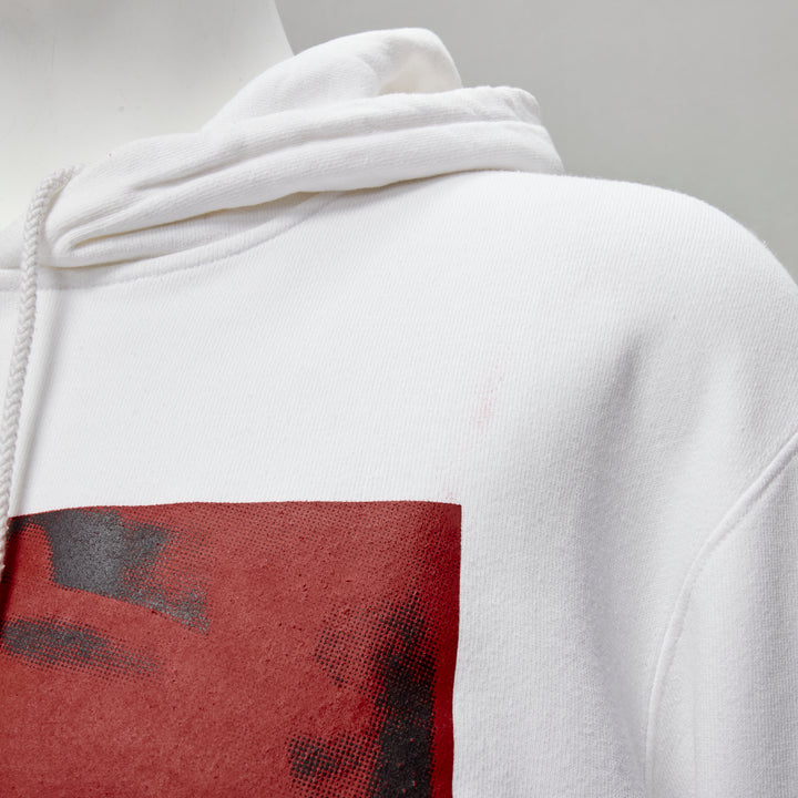 CALVIN KLEIN 205W39NYC 2018 ANDY WARHOL red Cowboy print hoodie M