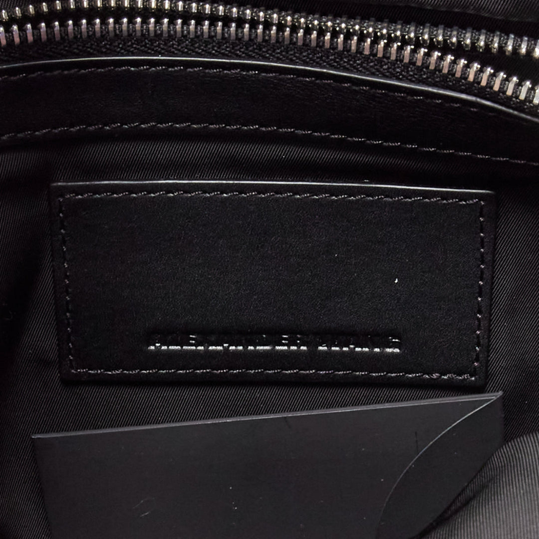 ALEXANDER WANG 2015 Runway Sneaker black leather panels clutch bag