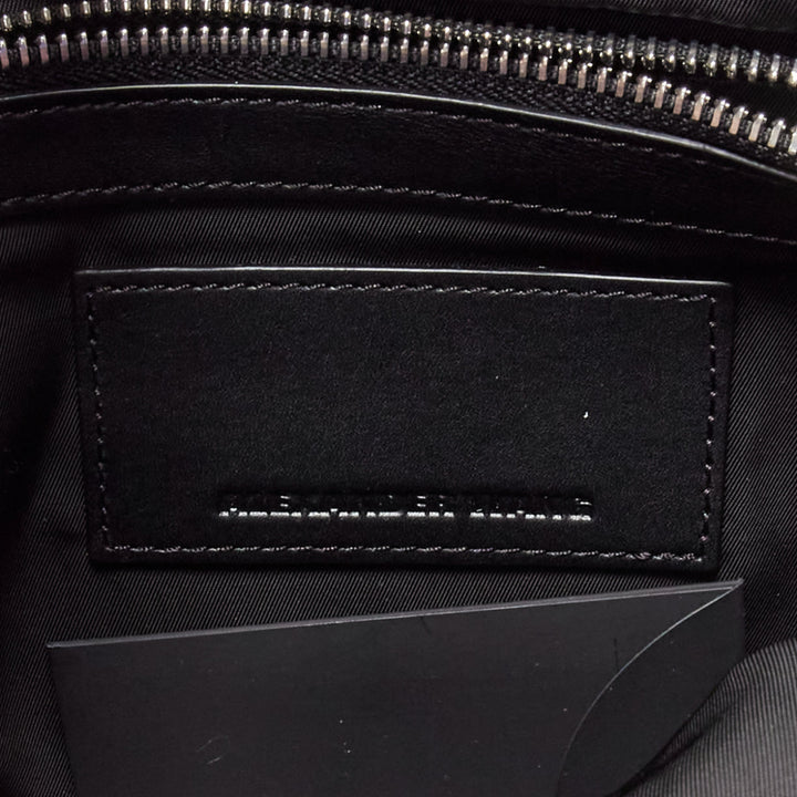 ALEXANDER WANG 2015 Runway Sneaker black leather panels clutch bag