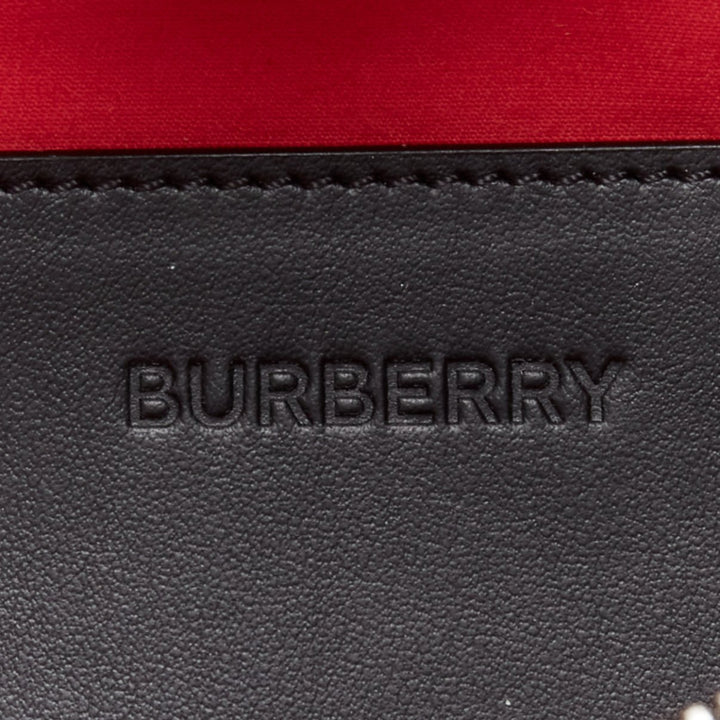 BURBERRY Econyl Signature House Check brown checkered zip bum bag crossbody