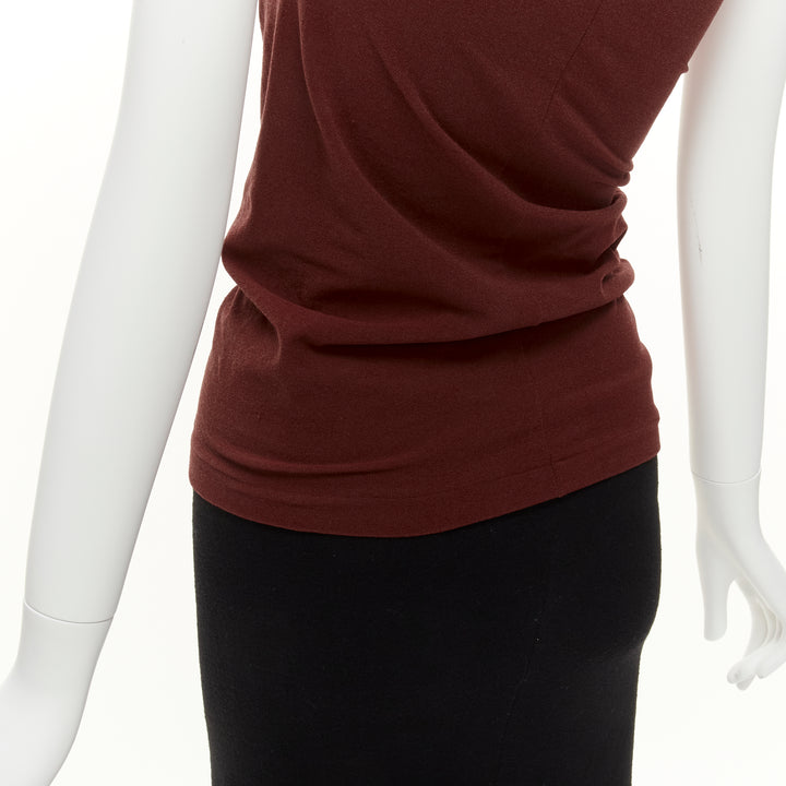 COMME DES GARCONS Vintage 1997 Lumps & Bumps red asymmetric top black skirt M