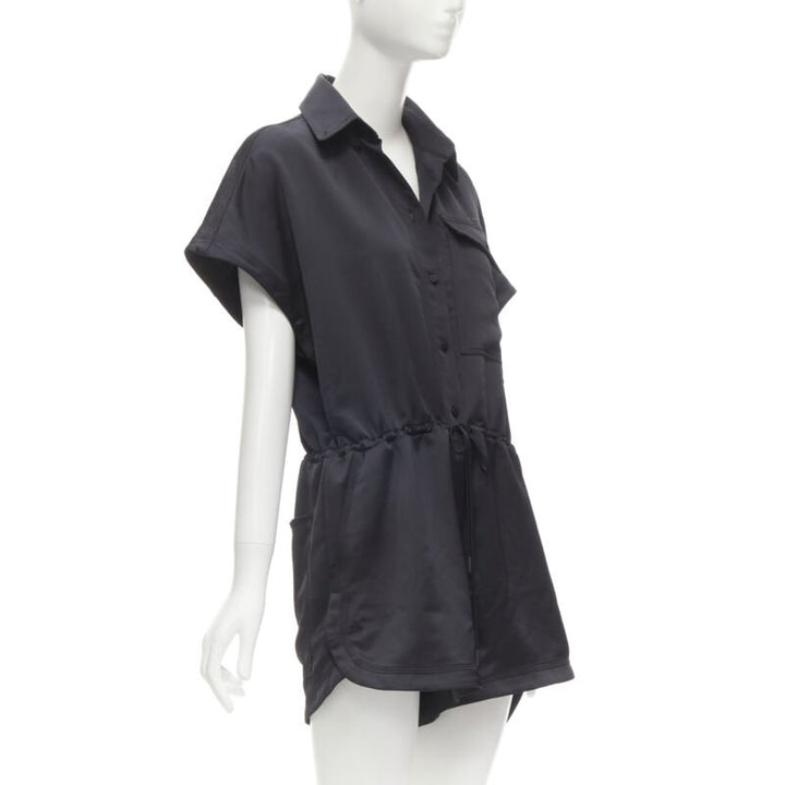 OFF WHITE C/O VIRGIL ABLOH black logo mechanic pocket boxy romper IT40 S