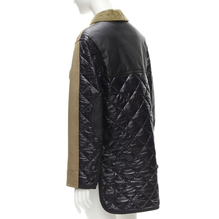 BURBERRY RICCARDO TISCI Harrington biscuit quilted nylon back jacket UK10 M
