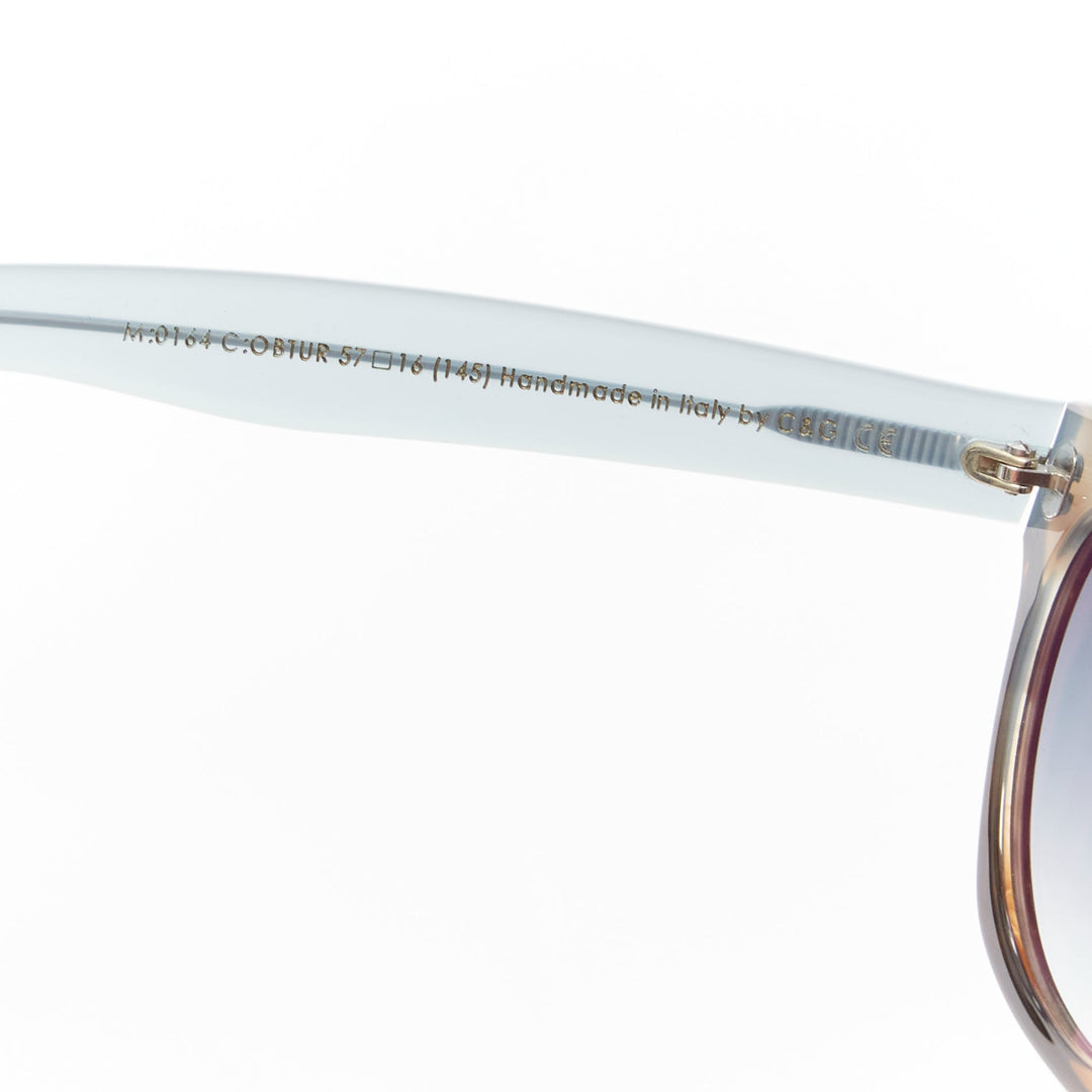 CUTLER AND GROSS 0164 Obtur blue brown gradient frame blue lens sunglasses