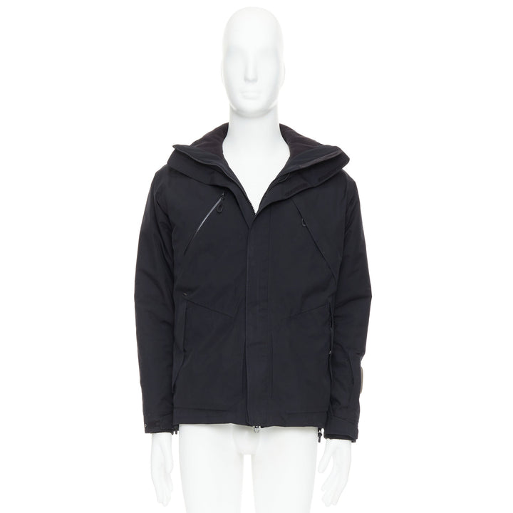 GOLDWIN black goretex padded logo zip pockets ski jacket M