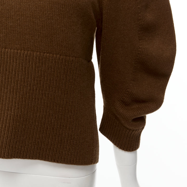 CHLOE 100% cashmere brow round puff sleeve cropped sweater S