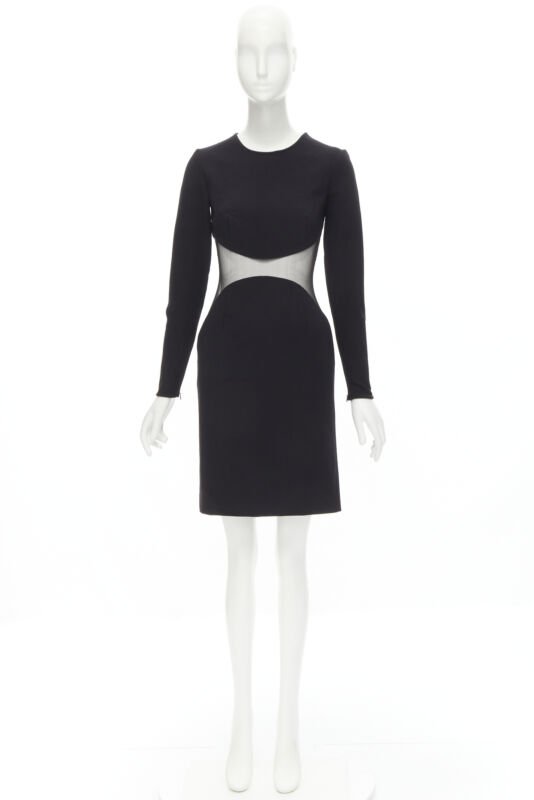 STELLA MCCARTNEY 2013 Runway Iconic sheer waist illusion bodycon dress IT40 S