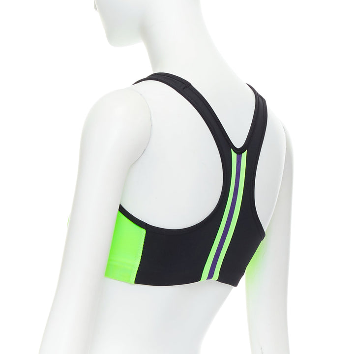 AMBUSH NIKE neon green orange swoosh crop dryfit tank top XS