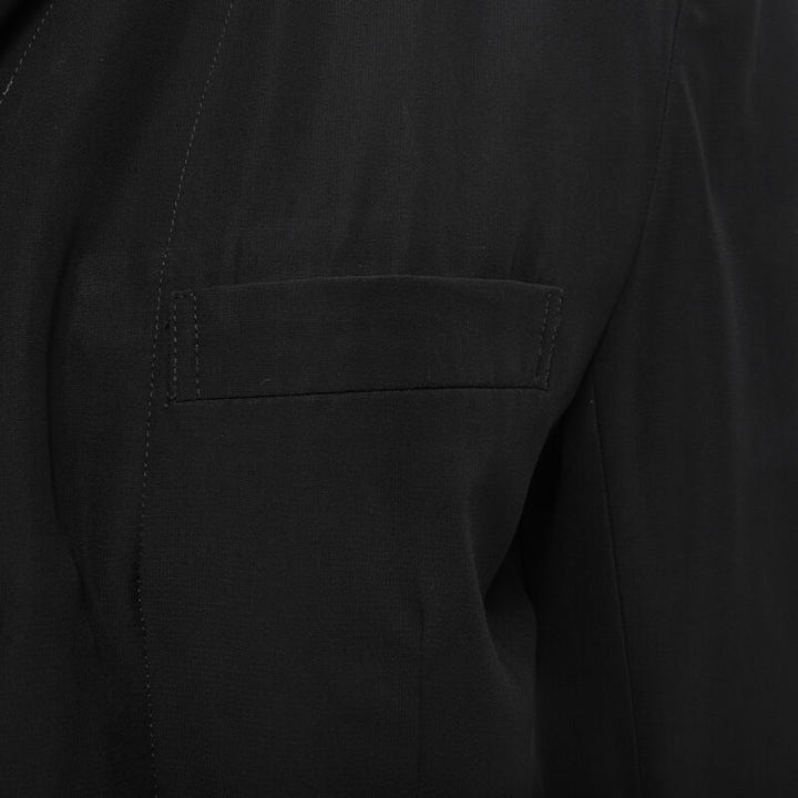 vintage COMME DES GARCONS 1988 black chinese knot semi detached hem blazer S