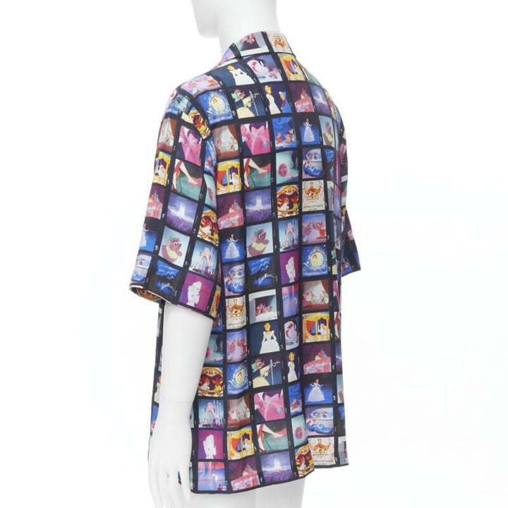 VERSACE DISNEY Limited Edition Cinderella print short bowling shirt EU42 XL