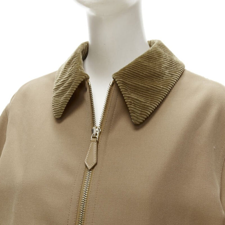 BURBERRY RICCARDO TISCI Harrington biscuit quilted nylon back jacket UK10 M