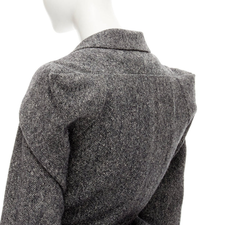 rare JUNYA WATANABE 1999 Vintage grey tweed convertible blazer dress look S