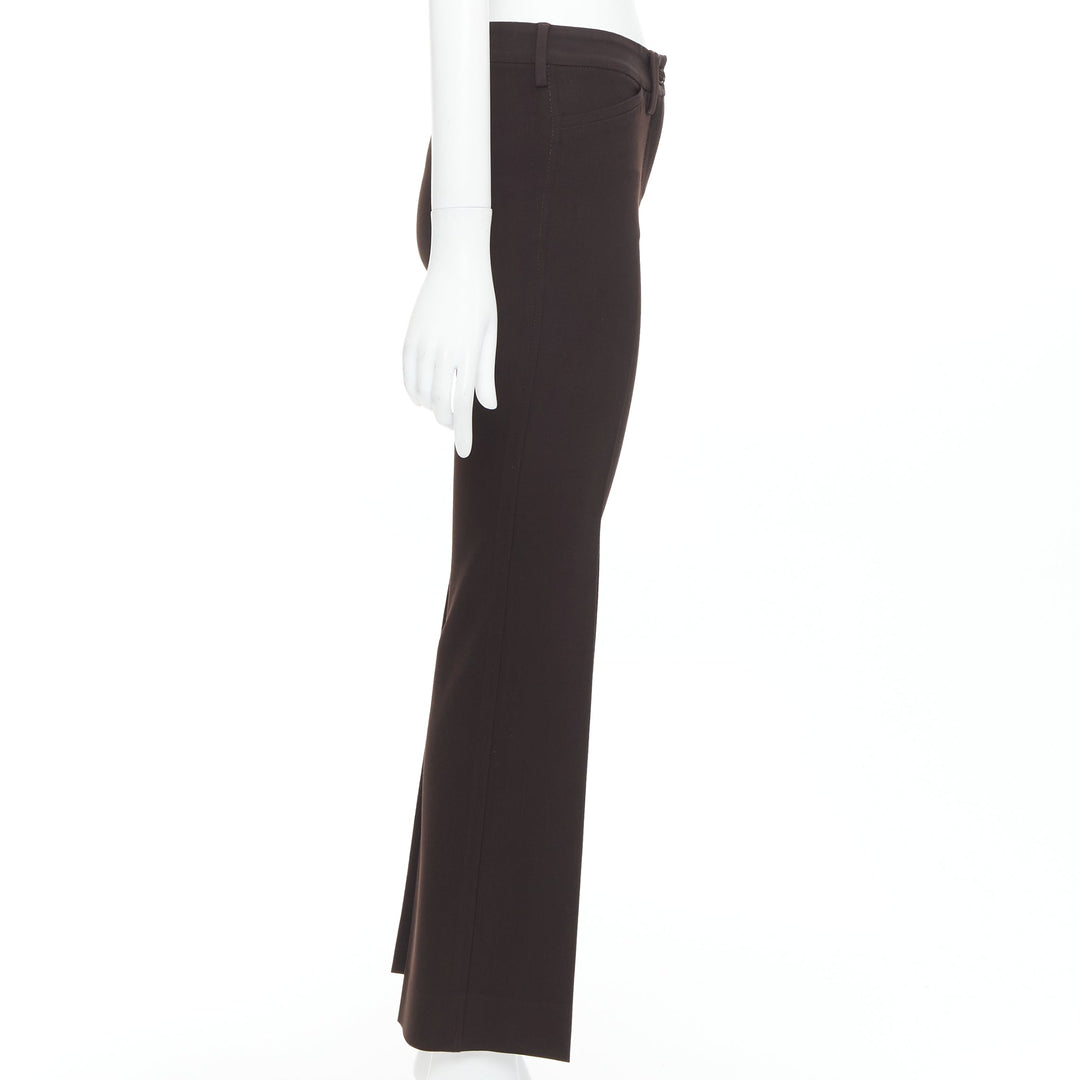 DOLCE GABBANA Vintage dark brown cropped pants IT36 XXS