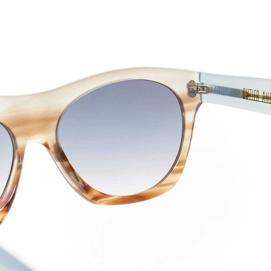 CUTLER AND GROSS 0164 Obtur blue brown gradient frame blue lens sunglasses