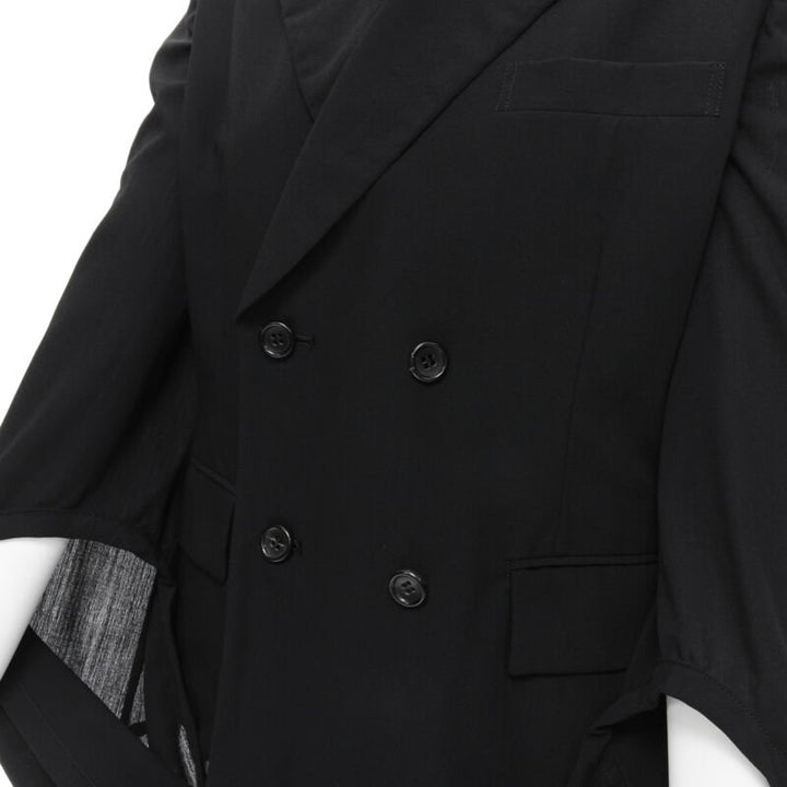 COMME DES GARCONS 1990 infinity loop sleeve double breasted blazer jacket S