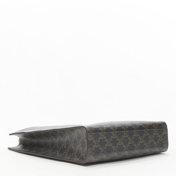 CELINE Hedi Slimane Triomphe Canvas brown monogram Vertical Cabas tote bag