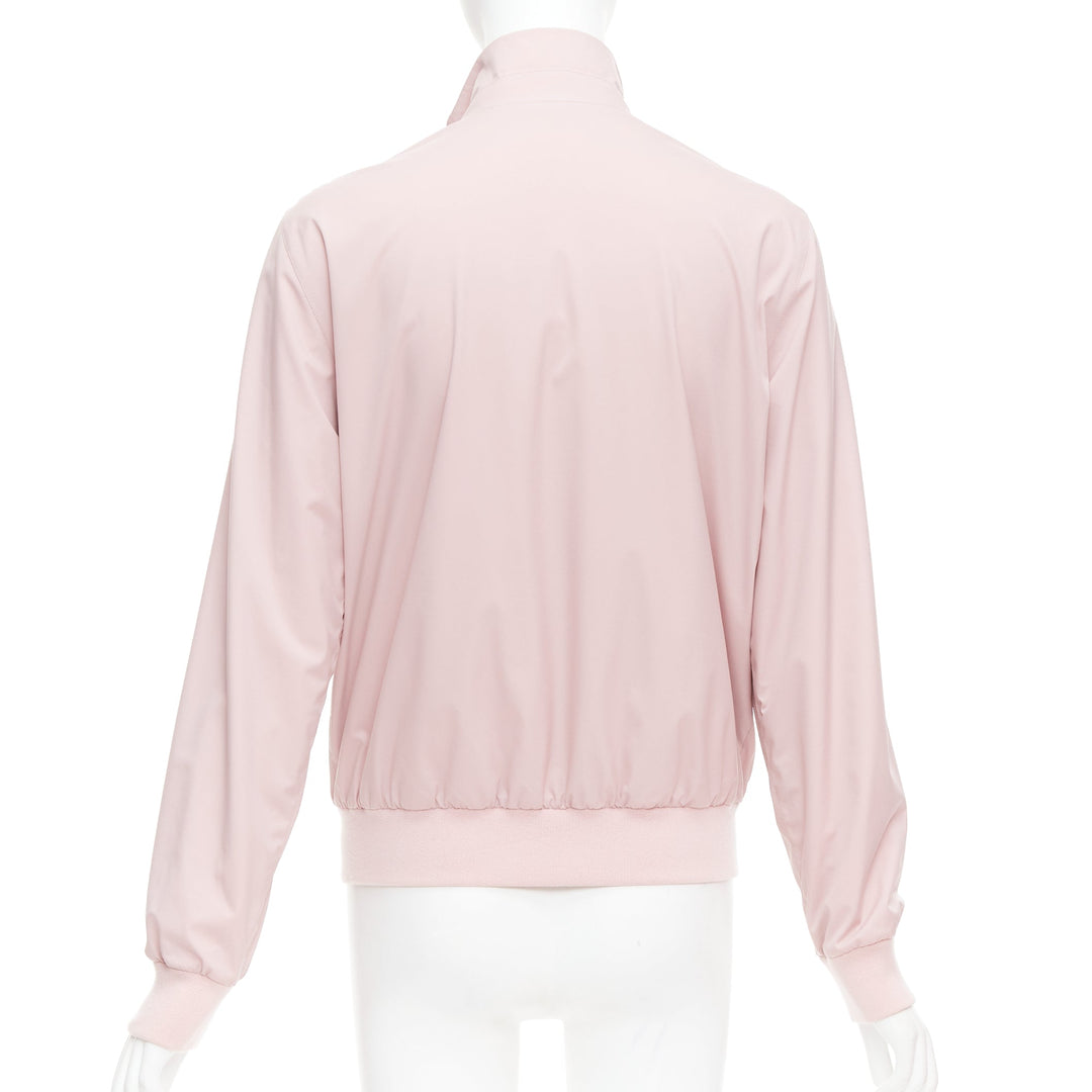 LORO PIANA Green Storm System Windjersey pink reversible bomber M