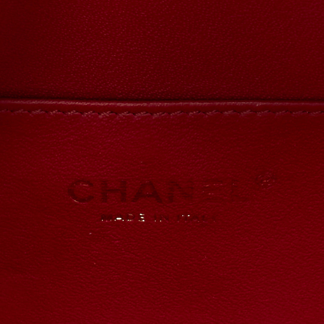 CHANEL N/S Vanity Vertical black filigree gold CC logo small crossbody bag