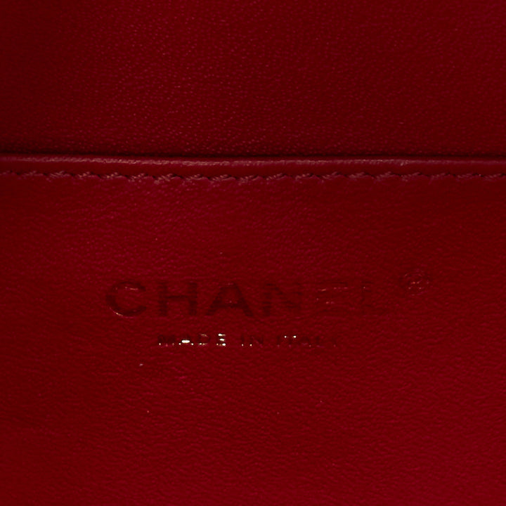 CHANEL N/S Vanity Vertical black filigree gold CC logo small crossbody bag