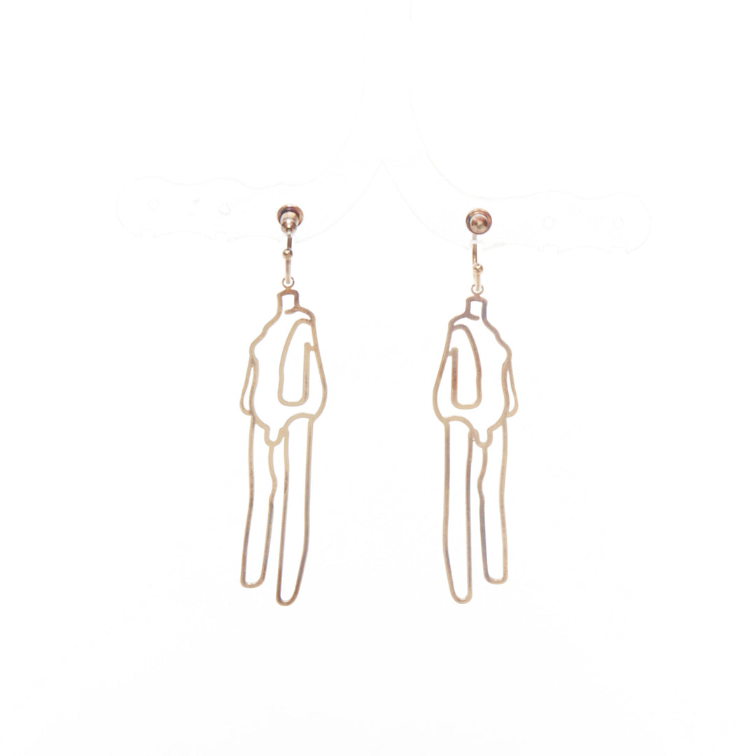 SIMONE ROCHA 2019 Hauser Wirth Limited Louise Bourgeois 24k gold-plated earrings