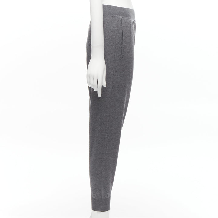 STELLA MCCARTNEY 2016 grey wool blend mid waist casual knitted pants IT36 XXS
