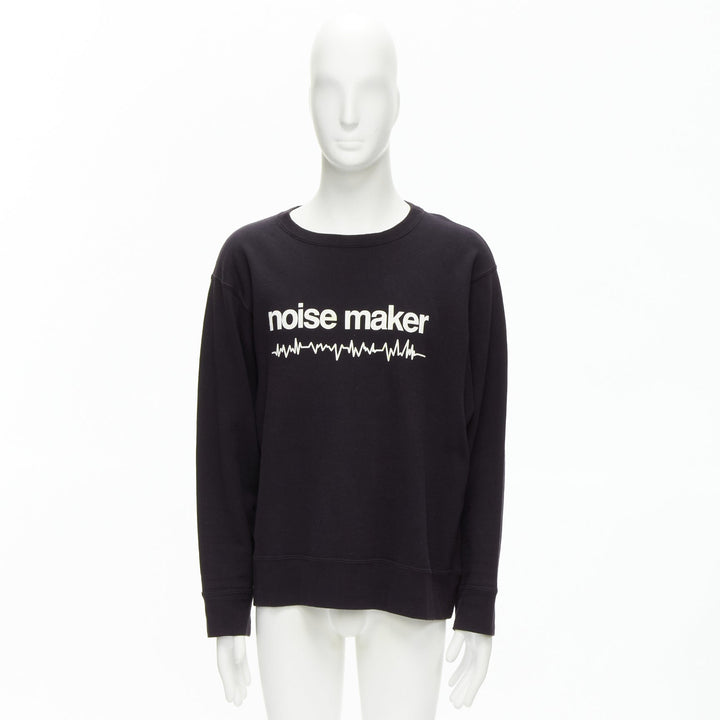 UNDERCOVER 2023 black cotton noise maker graphic crew neck sweatshirt JP3 L