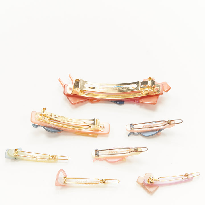 CHIC & MODE Alexandre Zouari pastel lingerie mouse cheese acrylic hair clips X7