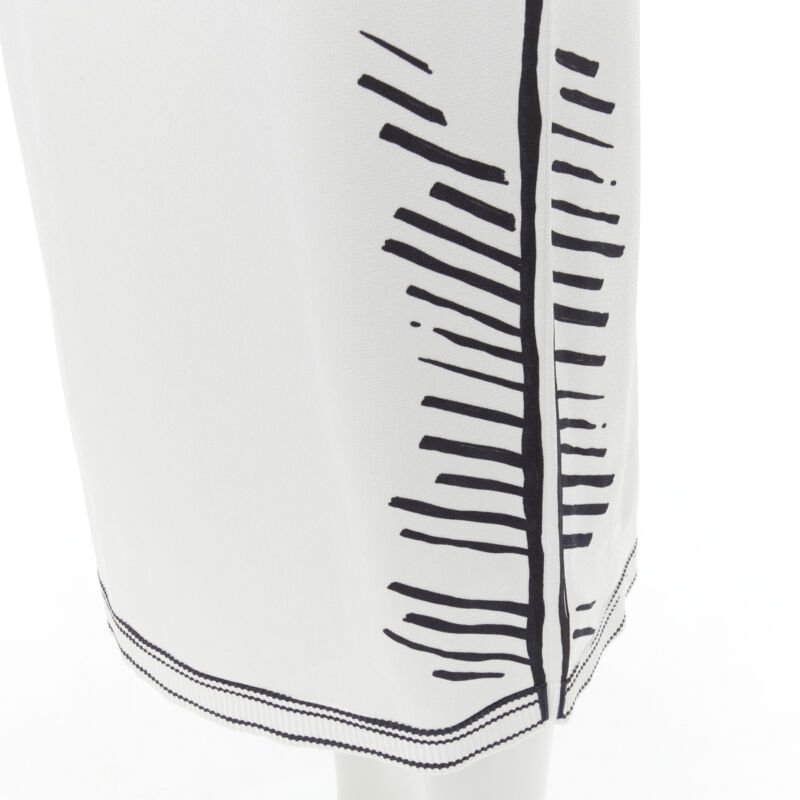 FENDI 2022 Joshua Vides California Sky black white comic marker skirt IT44 M